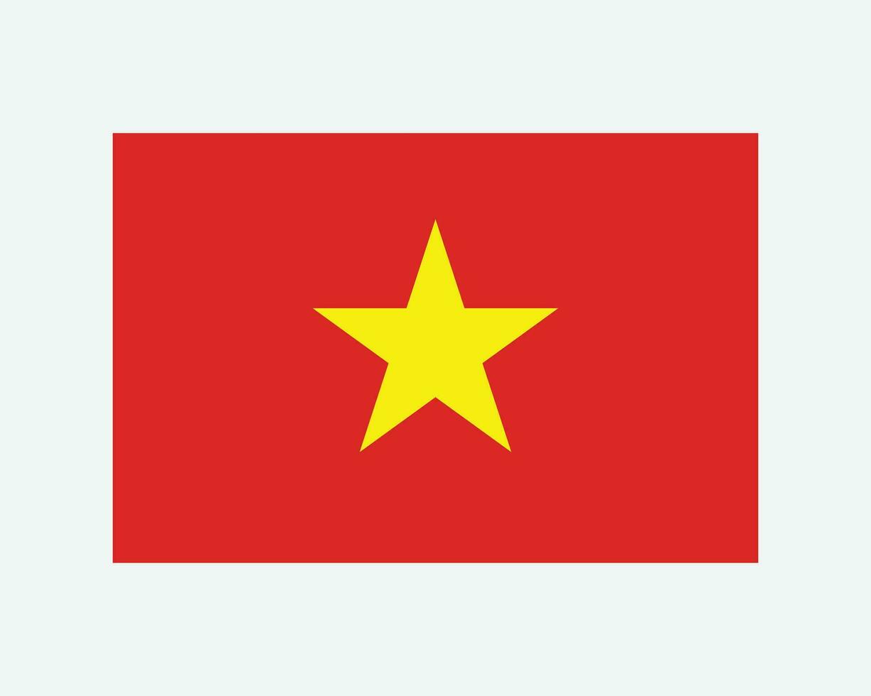 nacional bandeira do Vietnã. vietnamita país bandeira. socialista república do Vietnã detalhado bandeira. eps vetor ilustração cortar arquivo.