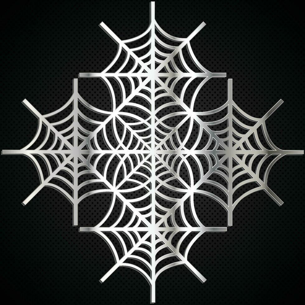 dia das Bruxas aranha internet metal padronizar em Preto ponto fundo vetor