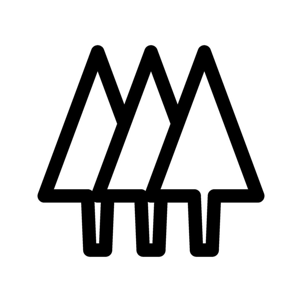 floresta ícone vetor símbolo Projeto ilustração