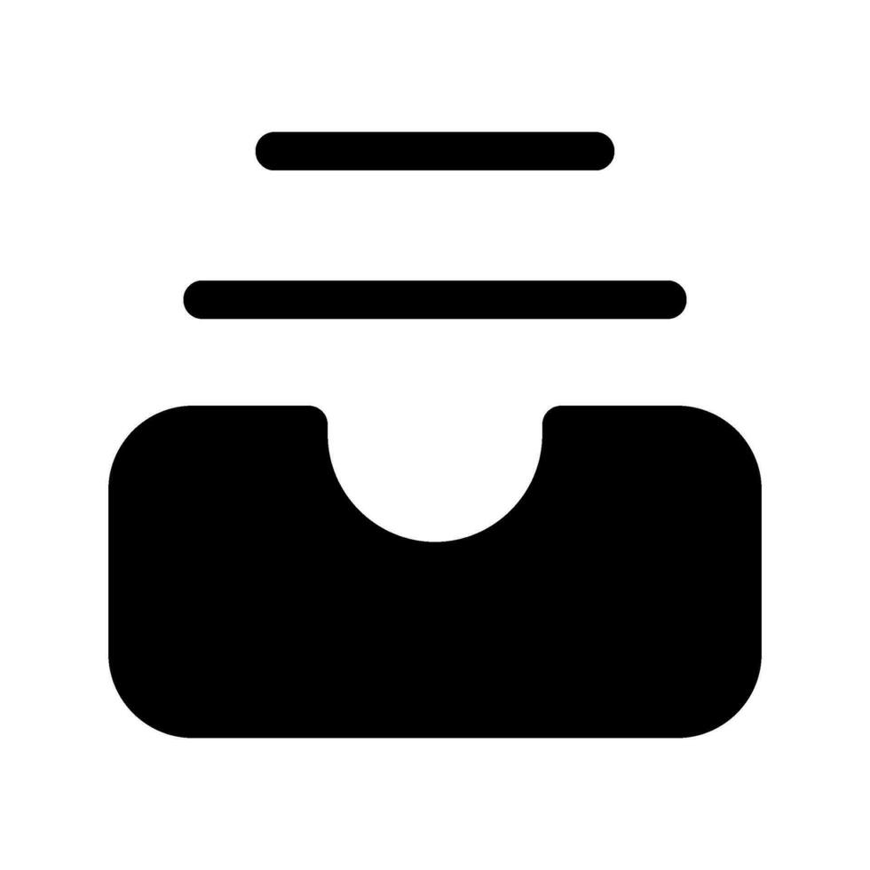 caixa de entrada ícone vetor símbolo Projeto ilustração