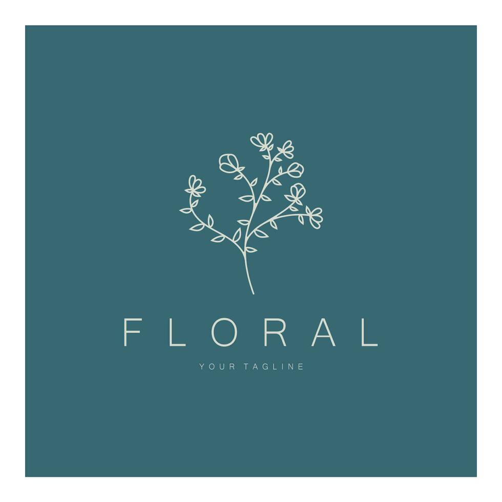 elegante floral e folha quadro. delicado botânico vetor ilustração para rótulos, spas, corporativo identidade, e Casamento convites