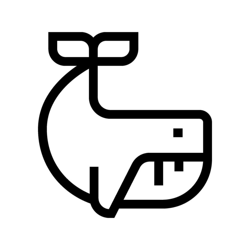 baleia ícone vetor símbolo Projeto ilustração