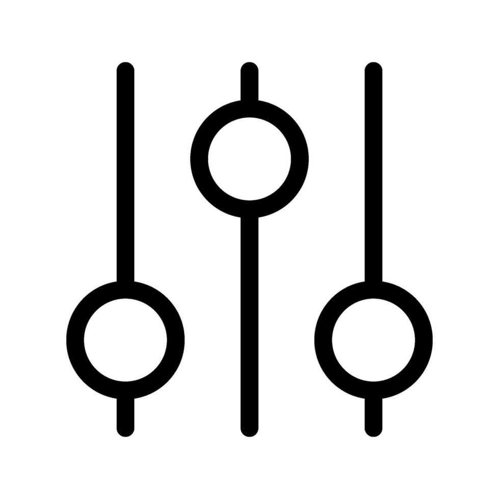 equalizador ícone vetor símbolo Projeto ilustração