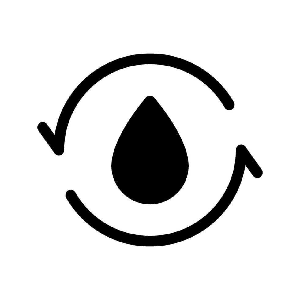 água ciclo ícone vetor símbolo Projeto ilustração
