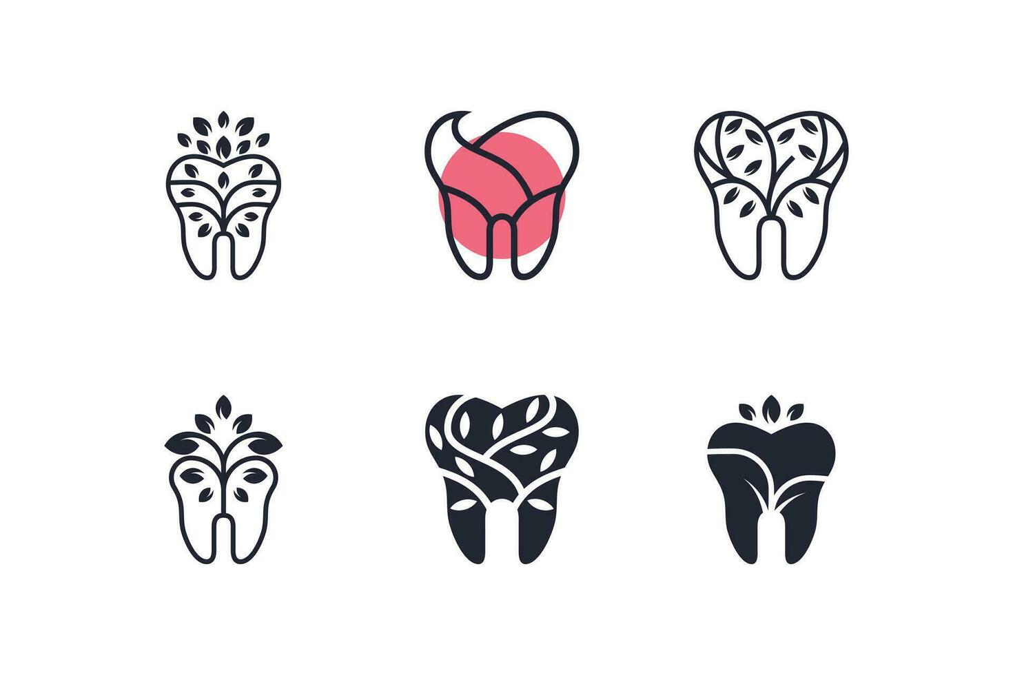 dental logotipo ícone vetor com moderno elemento idéia