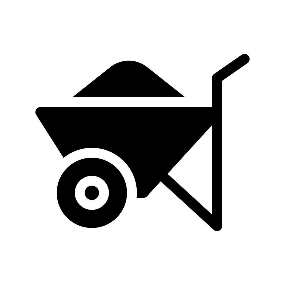 carrinho de mão ícone vetor símbolo Projeto ilustração