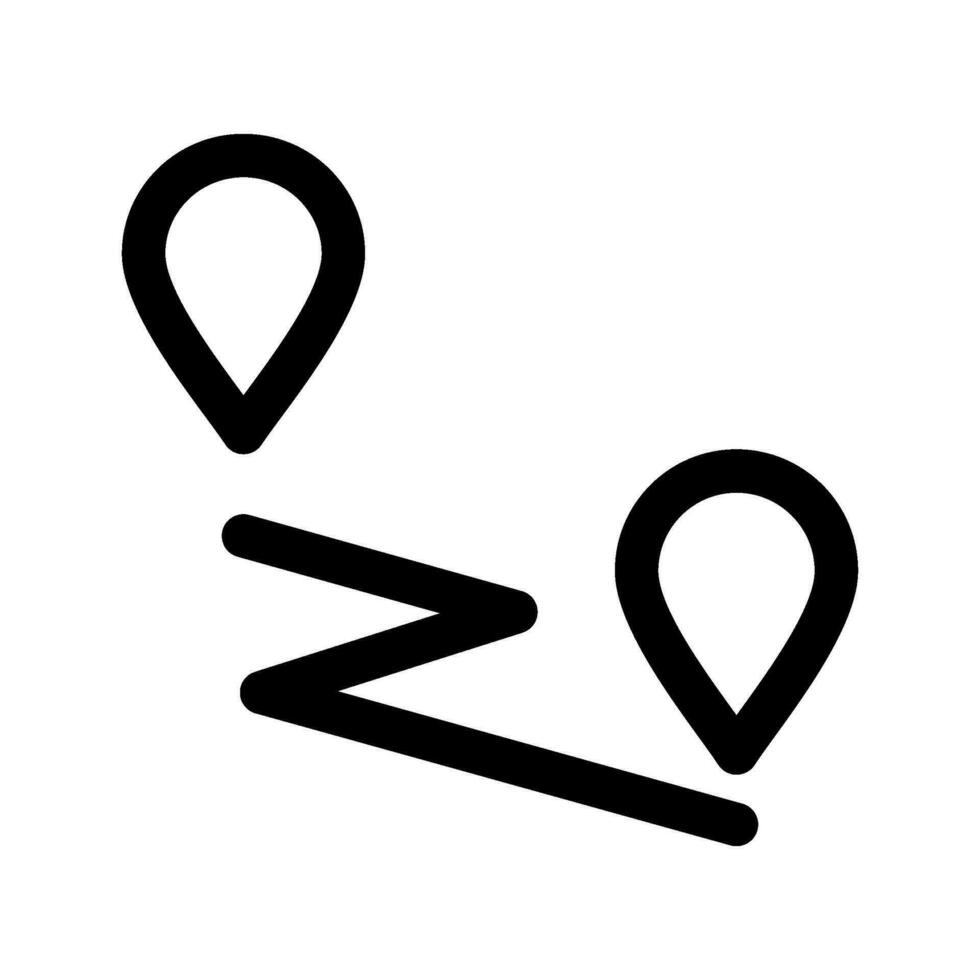distância ícone vetor símbolo Projeto ilustração