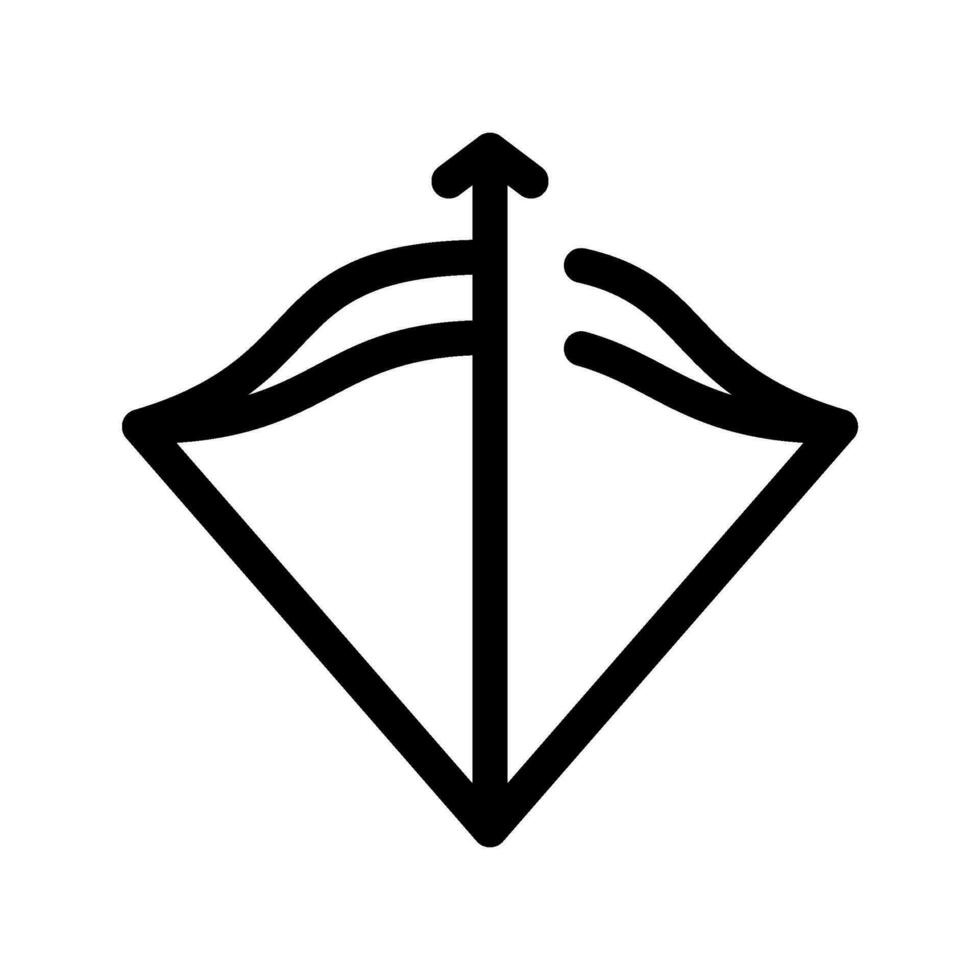 arco e seta ícone vetor símbolo Projeto ilustração