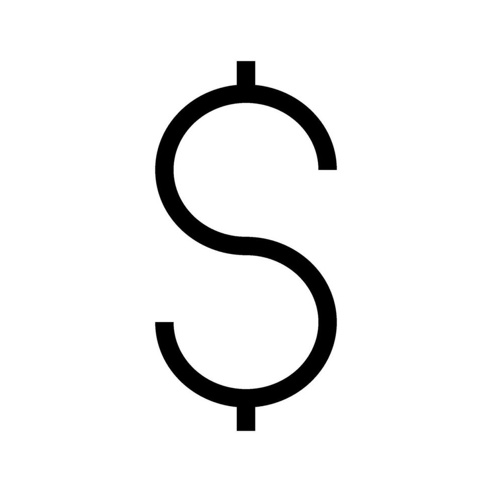 dólar ícone vetor símbolo Projeto ilustração