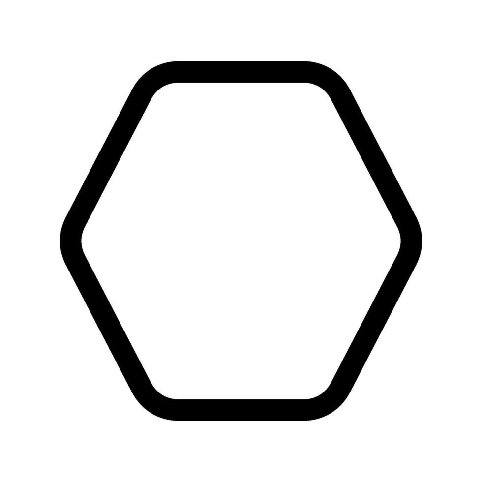 hexágono ícone vetor símbolo Projeto ilustração