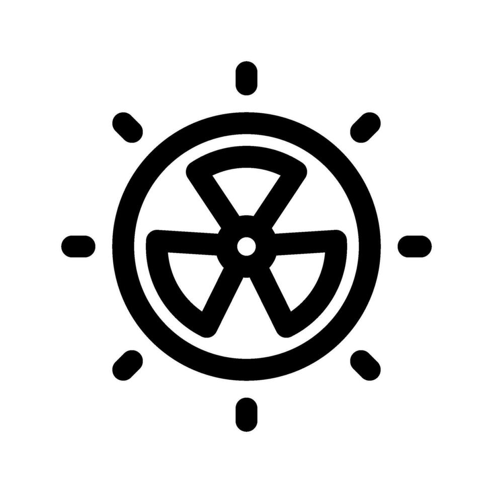 radiação ícone vetor símbolo Projeto ilustração