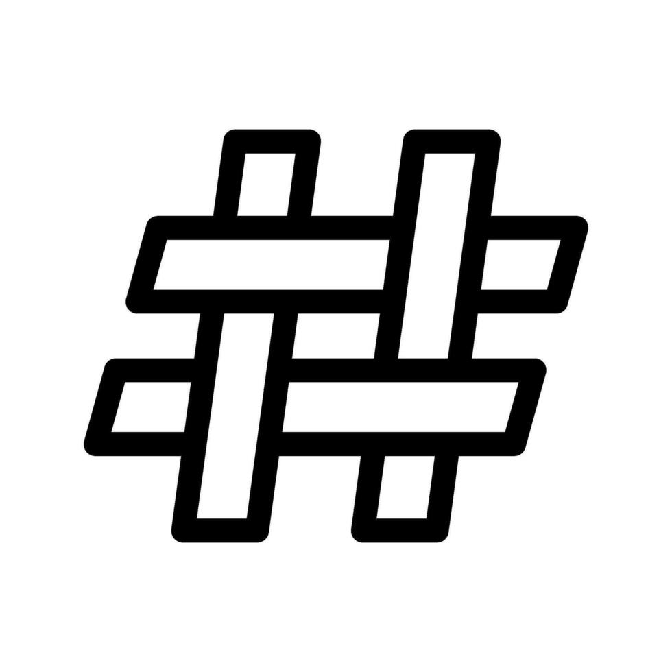 hashtag ícone vetor símbolo Projeto ilustração