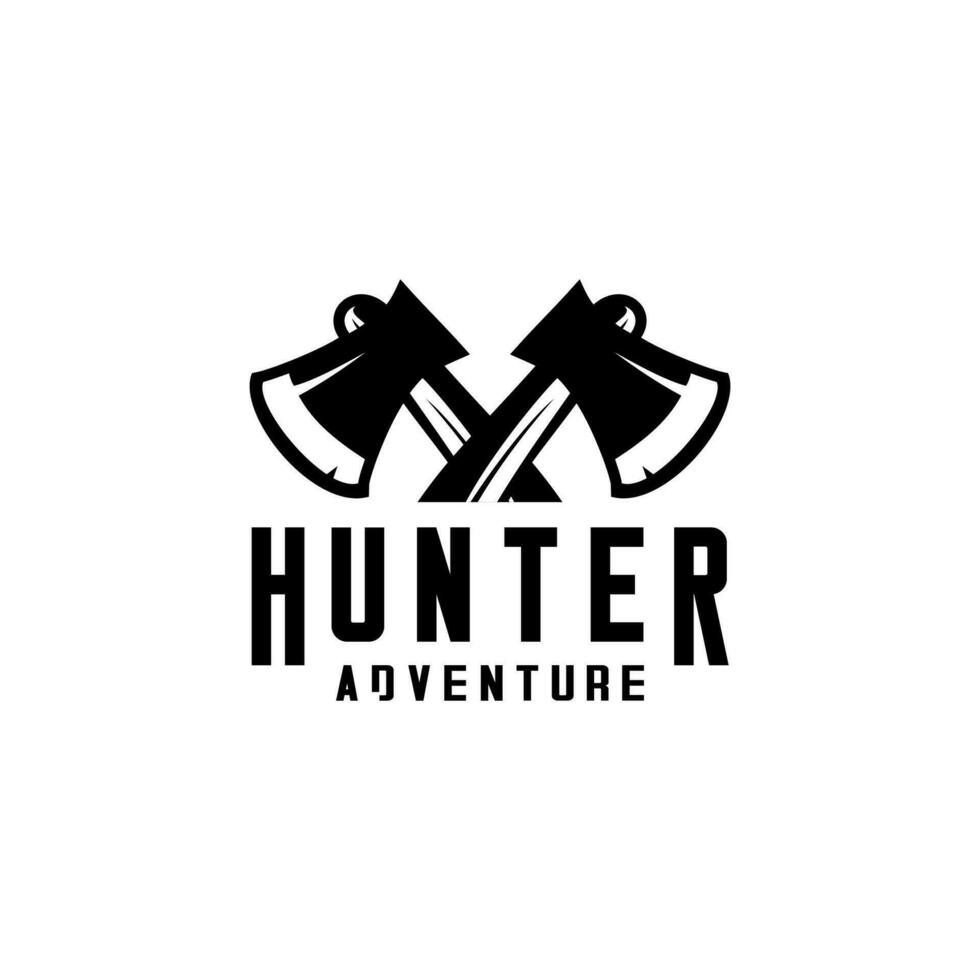 vetor de logotipo de caçador