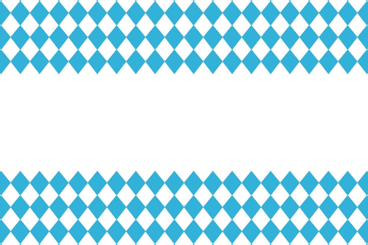 oktoberfest fundo. bávaro fundo. branco e azul diamante forma padronizar fundo vetor