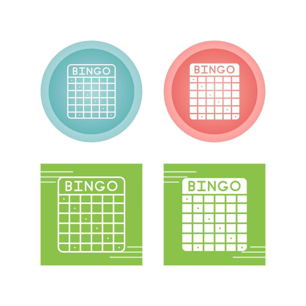 ícone de vetor de bingo