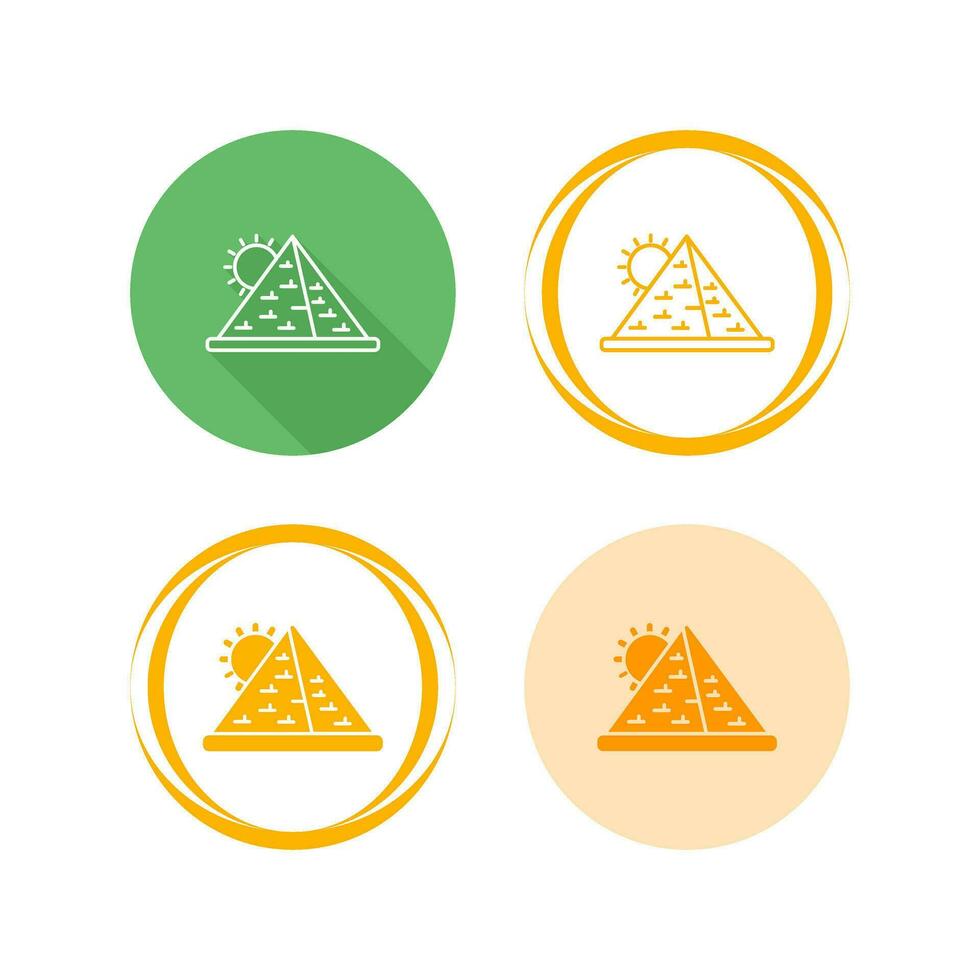 ícone de vetor de pirâmide