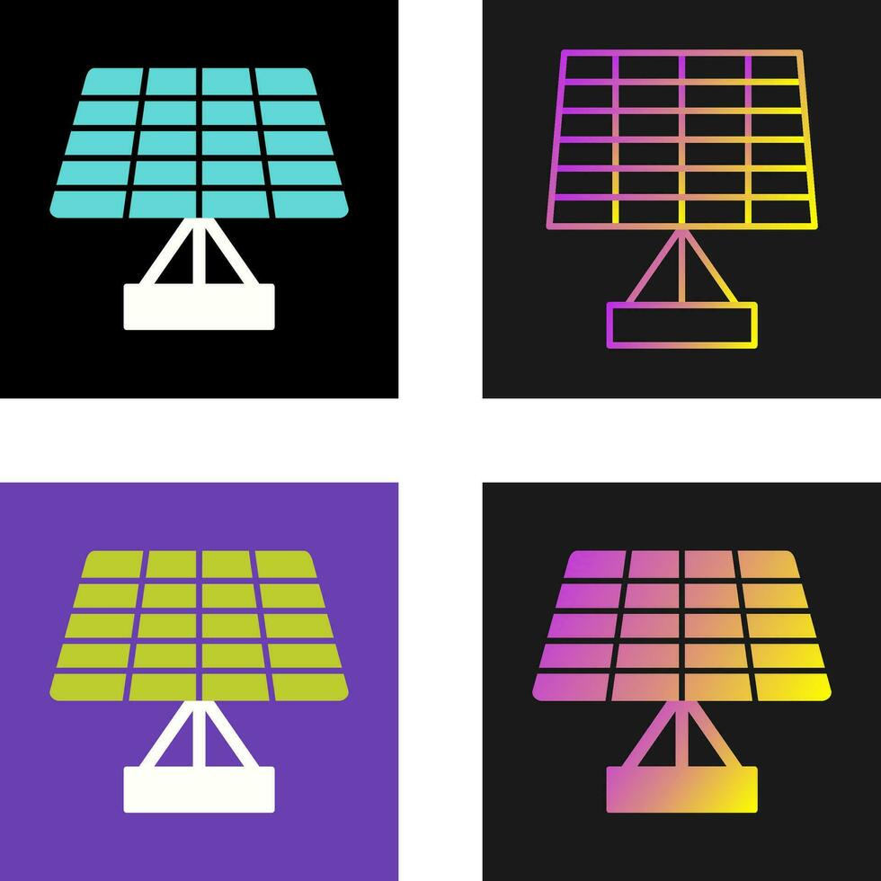 ícone de vetor de painel solar