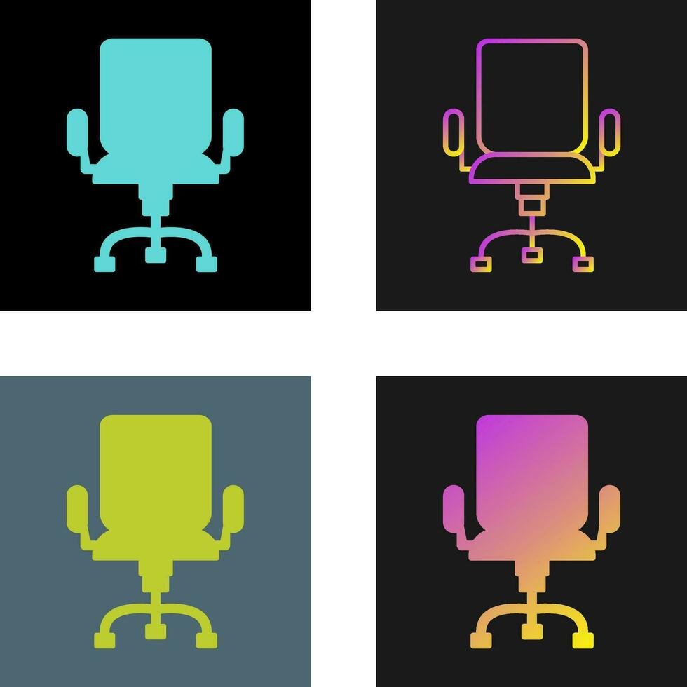 ícone de vetor de cadeira de escritório