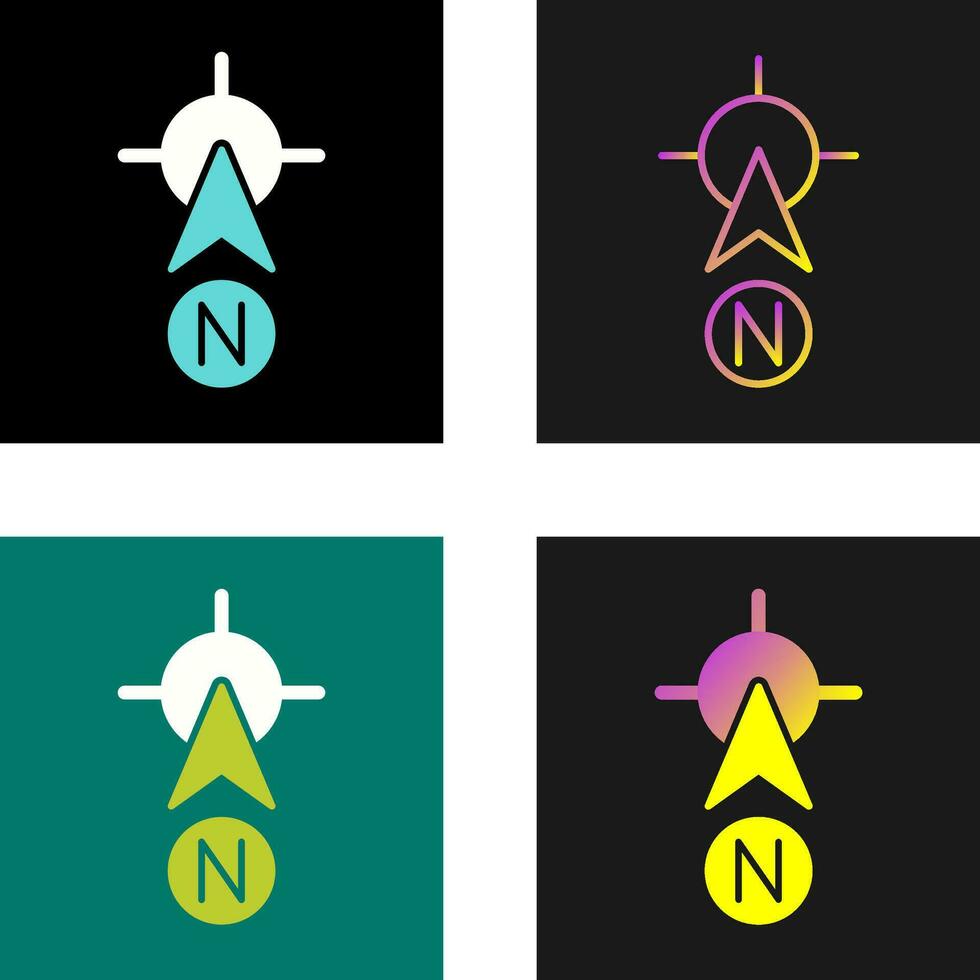 ícone de vetor norte