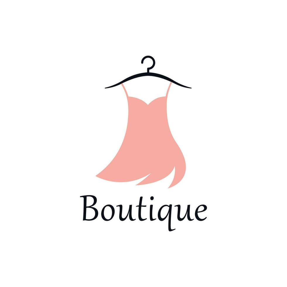 mulheres roupas logotipo modelo com simples estilo vetor