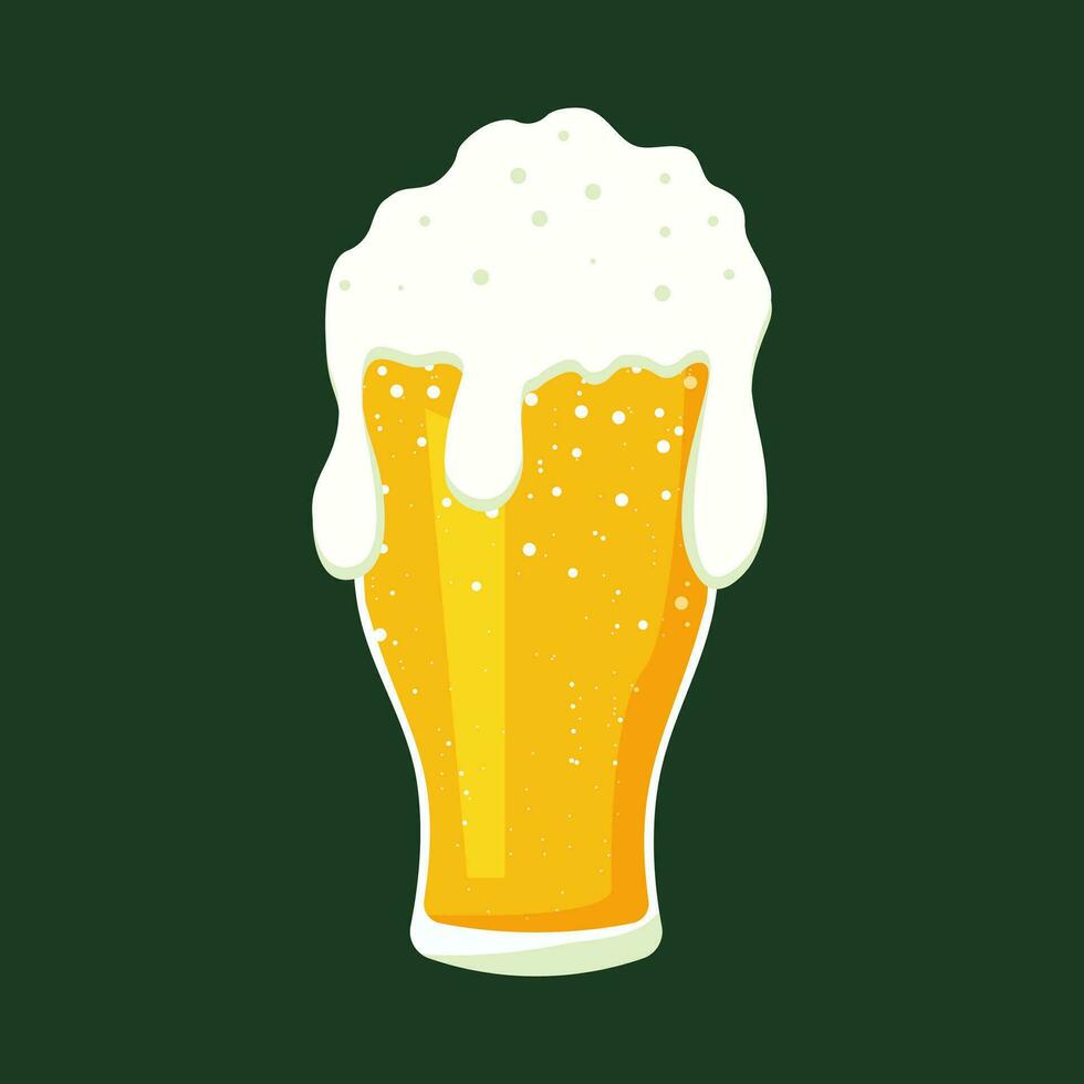 tulipa cerveja vidro lager Cerveja ícone. vetor cerveja. vidro com Cerveja isolado em fundo
