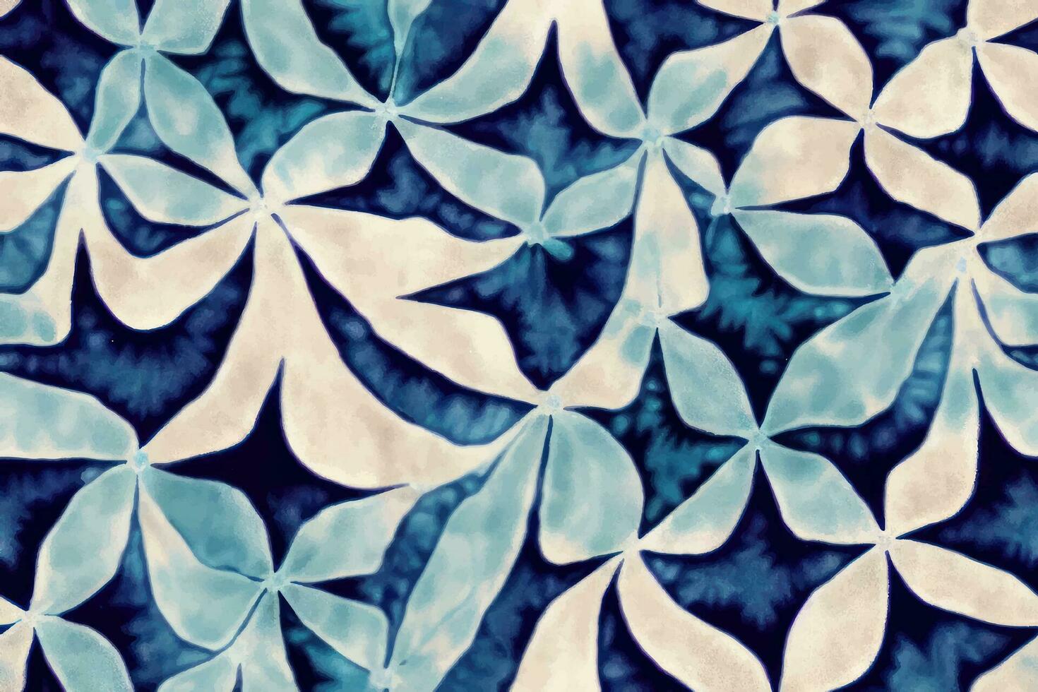 desatado gravata corante , na moda sem fim enfeite moda desenhando têxtil jardim ogee verão ornamental etnia vetor sem fim botânico ilustração colorida lindo listra , azul florais jasmim