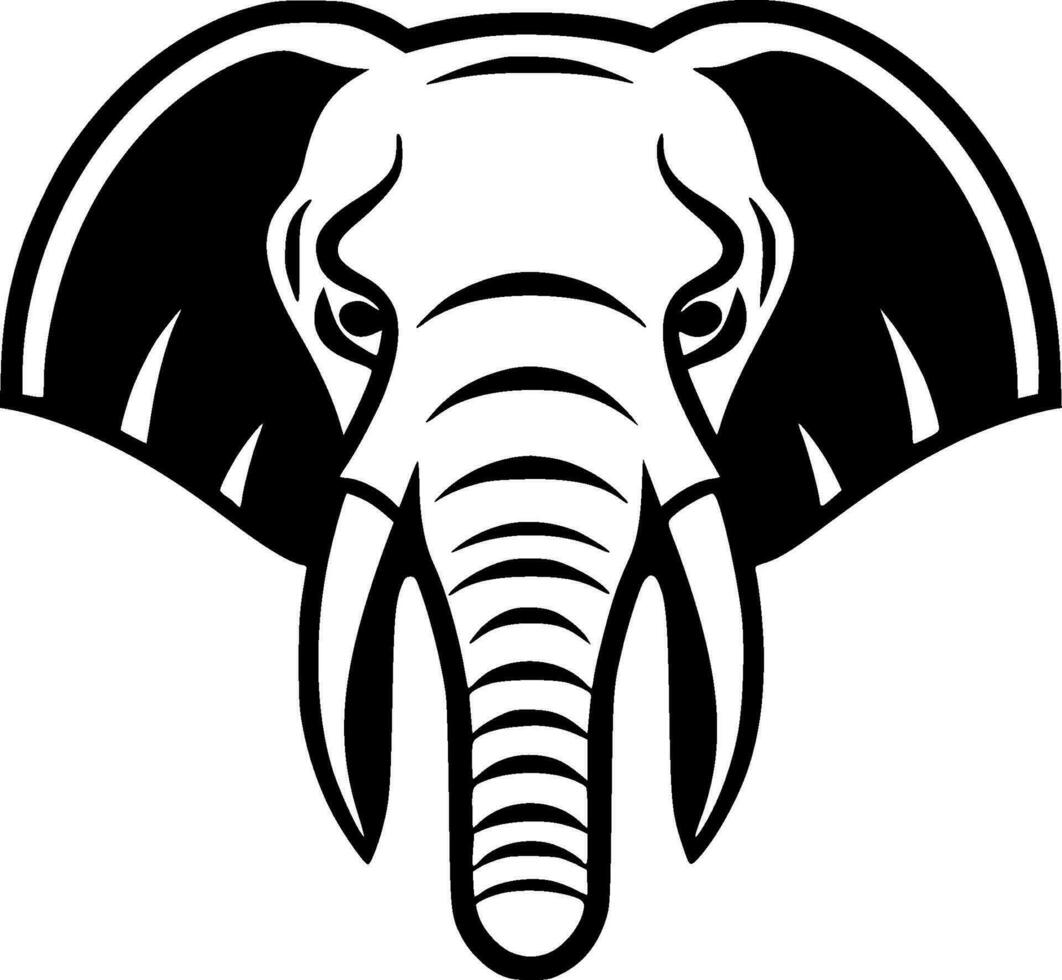 elefante - minimalista e plano logotipo - vetor ilustração