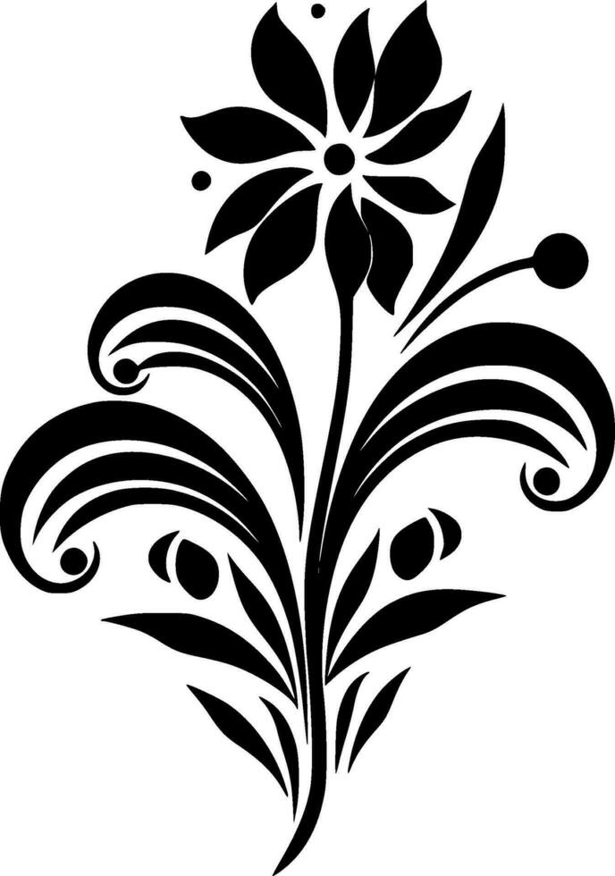 flor - minimalista e plano logotipo - vetor ilustração