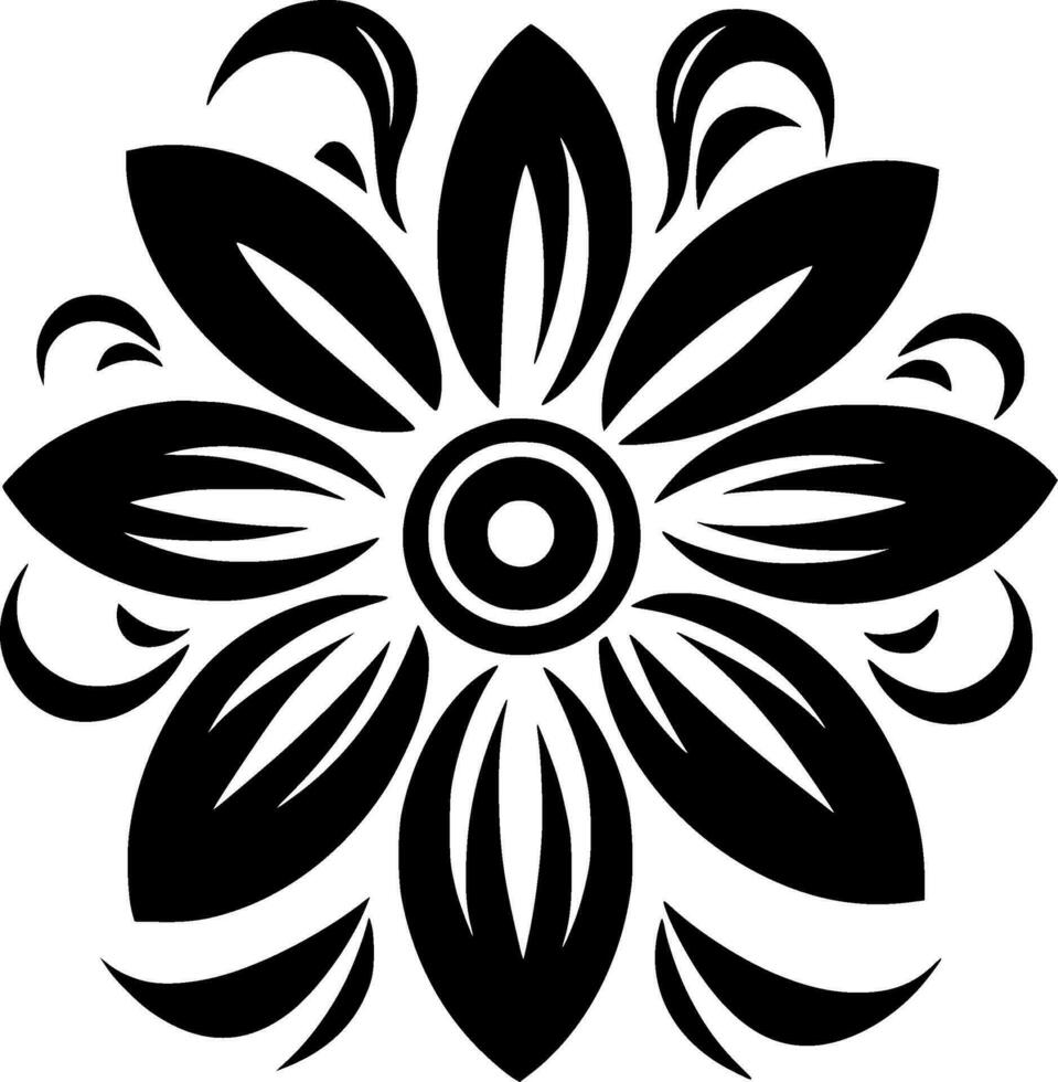 flor - minimalista e plano logotipo - vetor ilustração