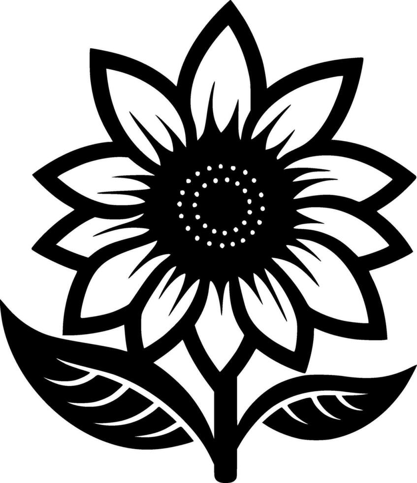 flor - minimalista e plano logotipo - vetor ilustração