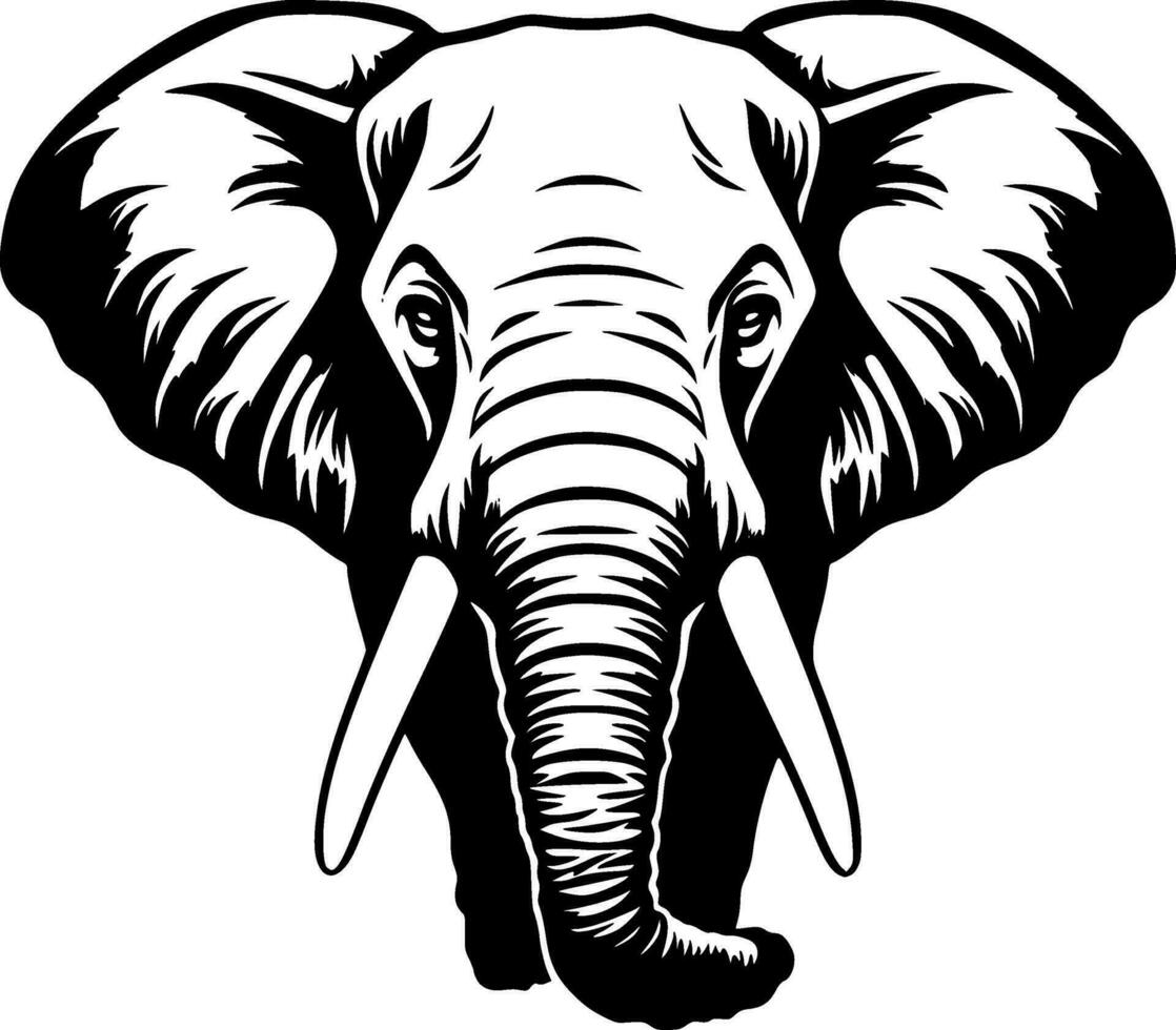 elefante - minimalista e plano logotipo - vetor ilustração