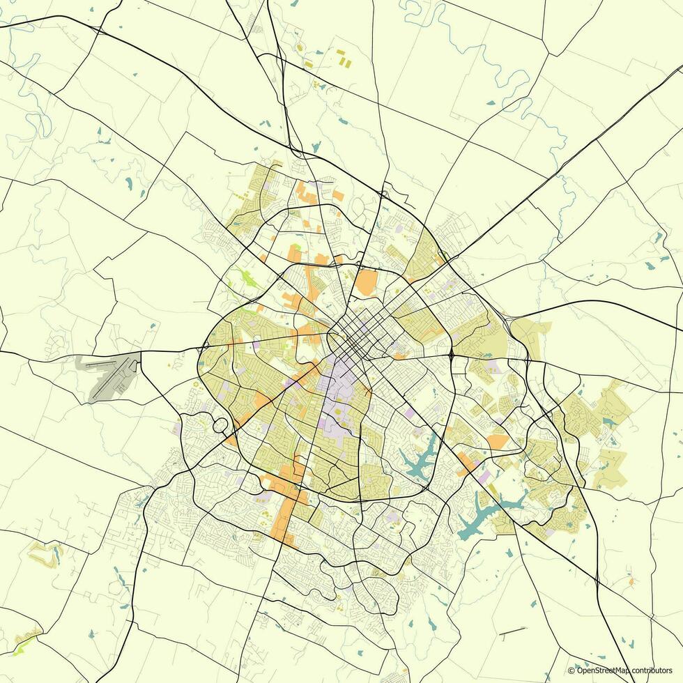 vetor cidade mapa do Lexington Kentucky EUA