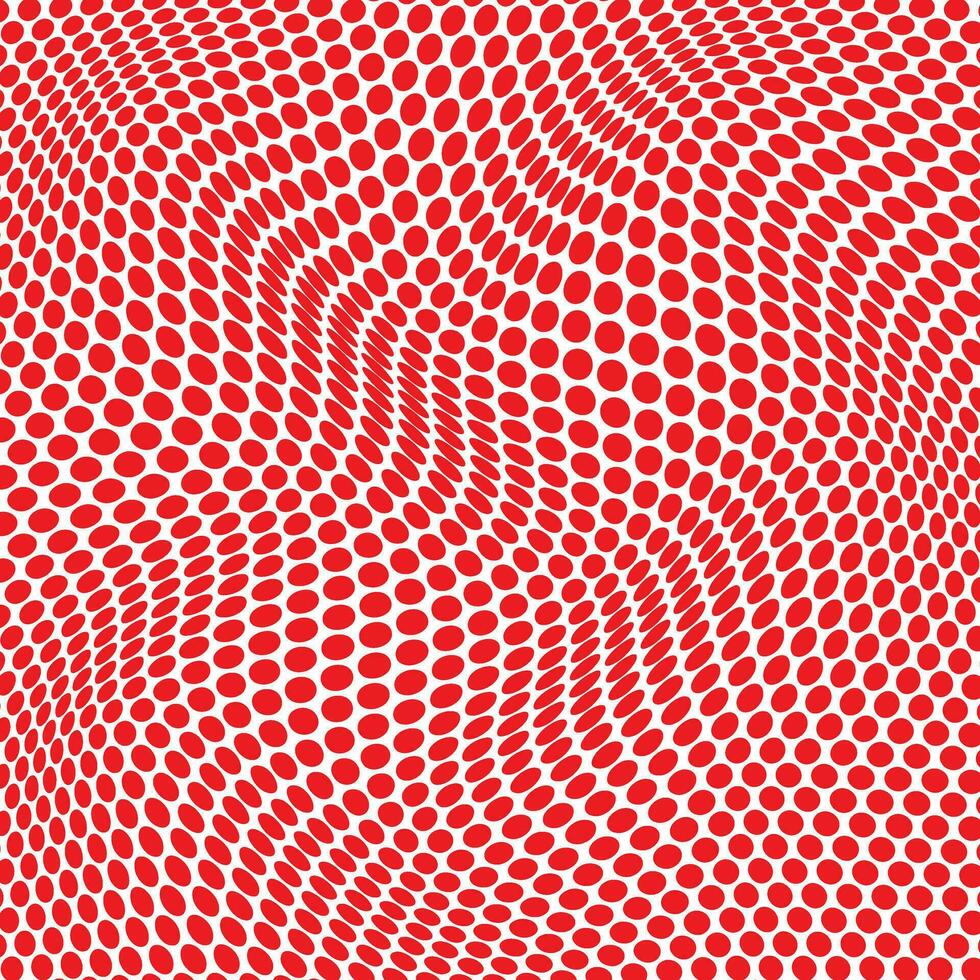 abstrato geométrico vermelho ponto onda padronizar perfeito para fundo, papel de parede vetor