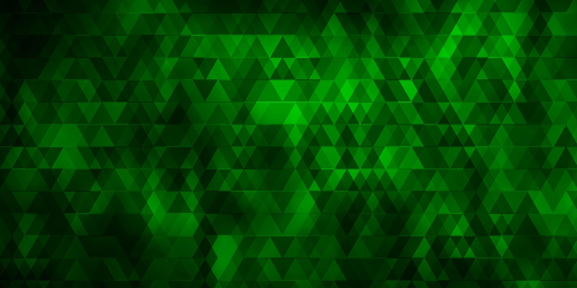 fundo vector verde escuro com linhas triângulos