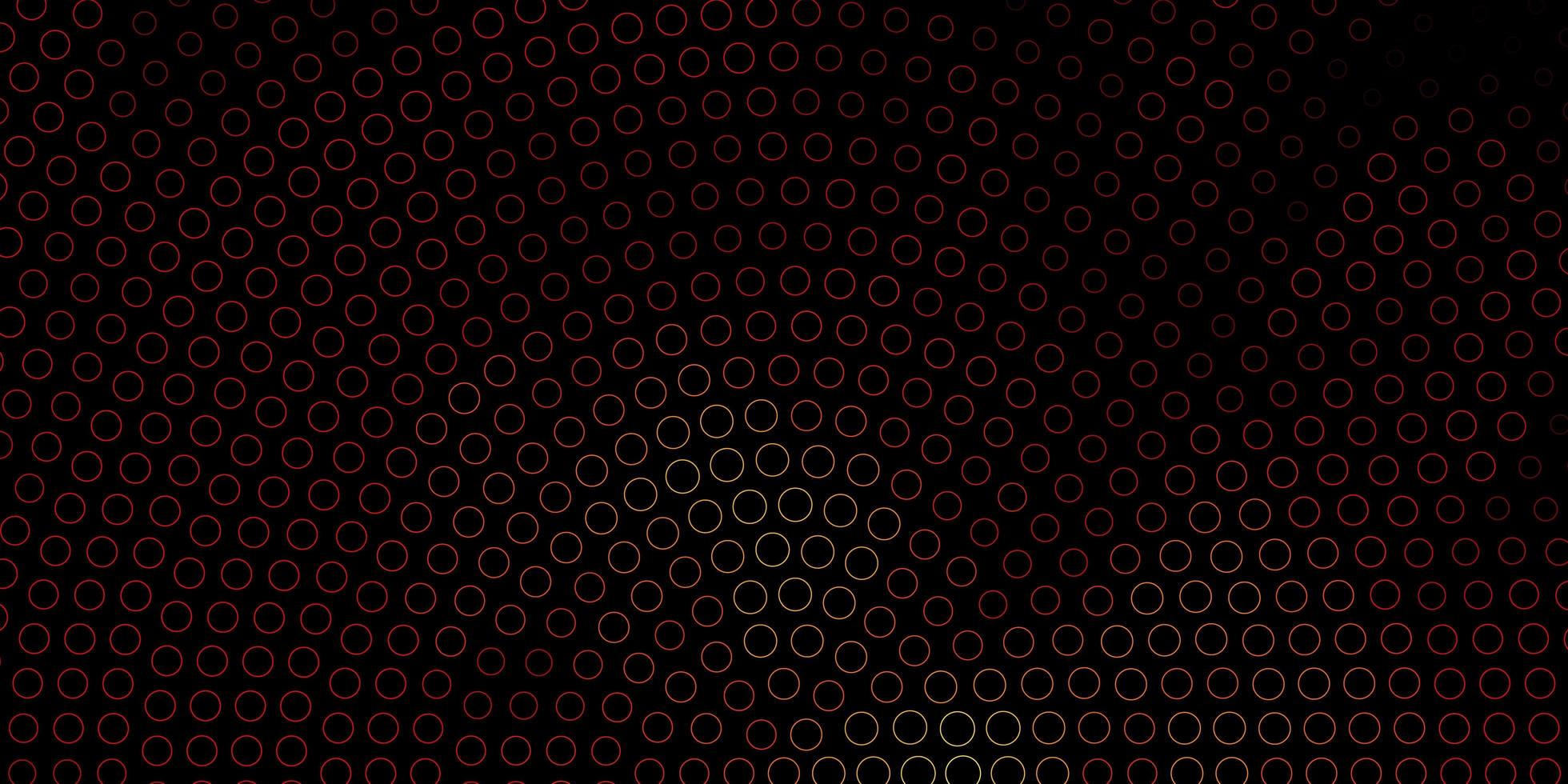 padrão de vetor laranja escuro com ilustração abstrata de esferas com manchas coloridas no padrão de estilo da natureza para folhetos de livretos