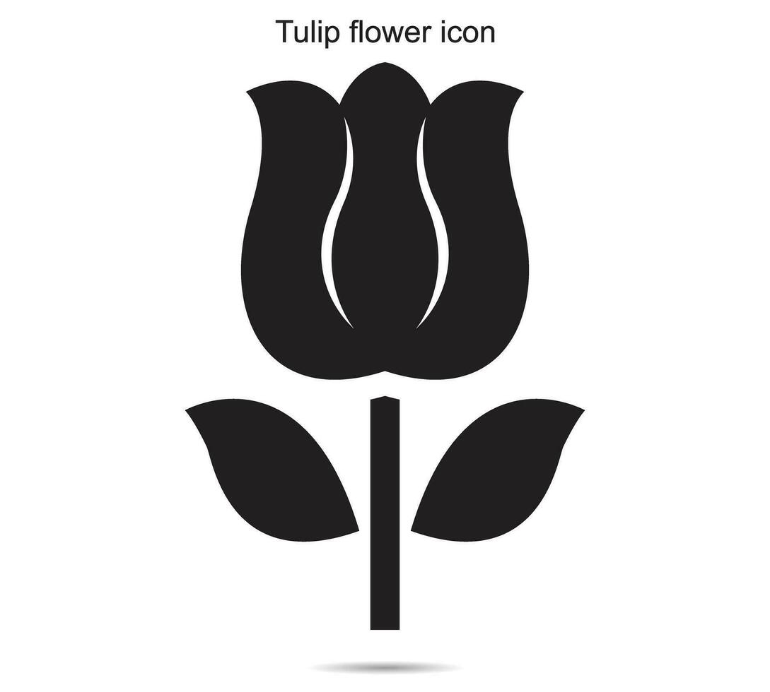 tulipa flor ícone, vetor ilustração.