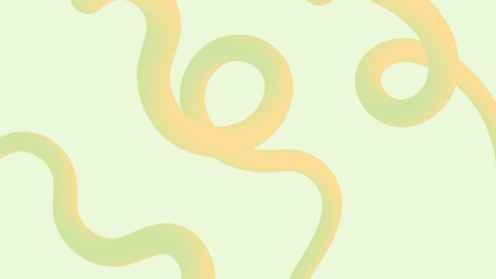 3d verde linha abstrato gradiente fundo vetor