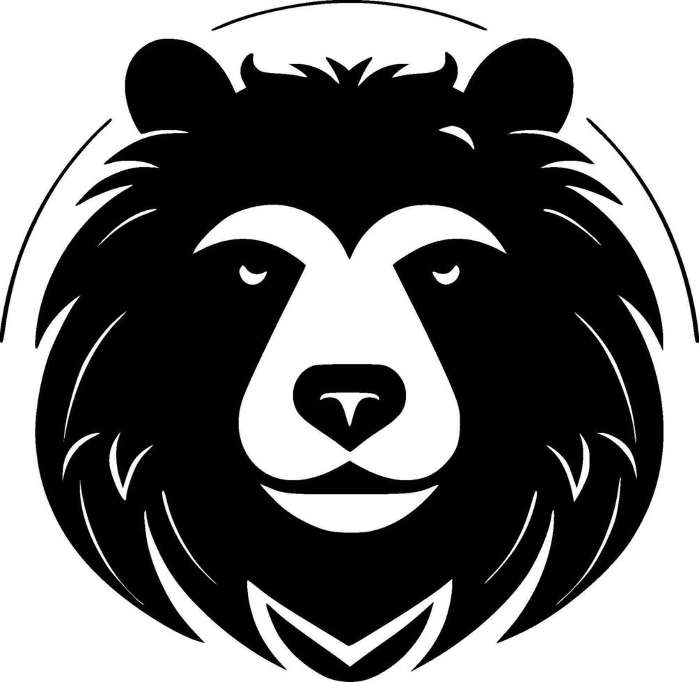 Urso - minimalista e plano logotipo - vetor ilustração