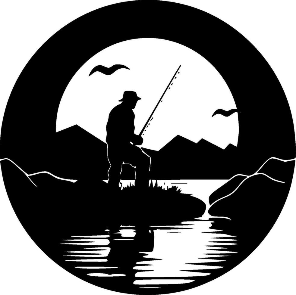 pescaria - Alto qualidade vetor logotipo - vetor ilustração ideal para camiseta gráfico