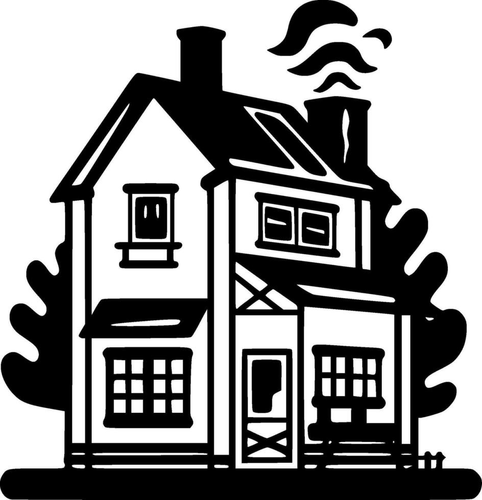 casa - minimalista e plano logotipo - vetor ilustração