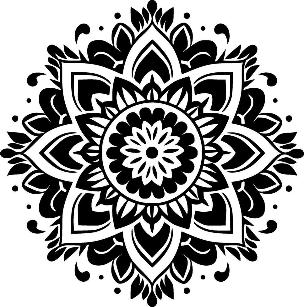 mandala - minimalista e plano logotipo - vetor ilustração