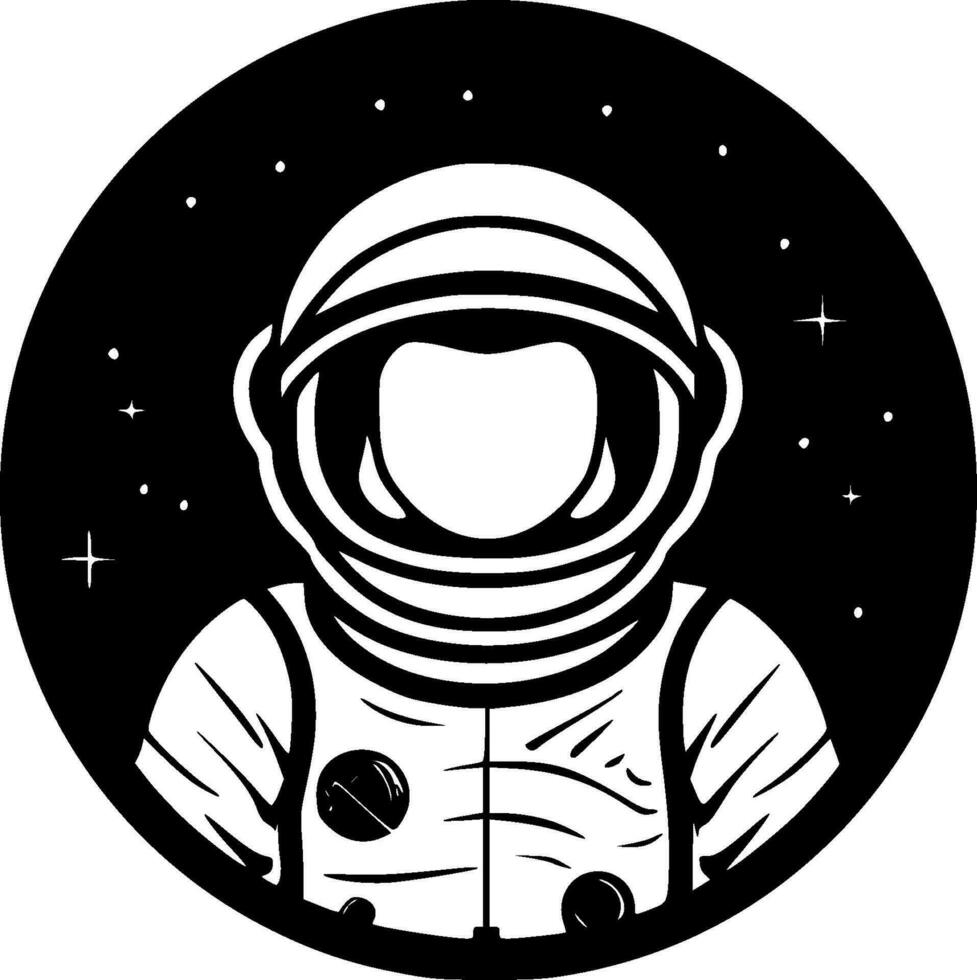 astronauta - minimalista e plano logotipo - vetor ilustração