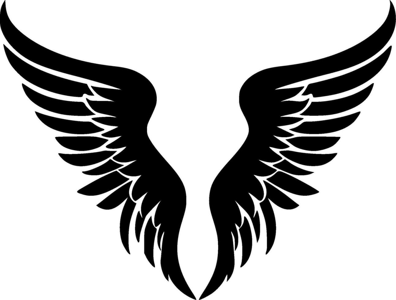 anjo asas - Alto qualidade vetor logotipo - vetor ilustração ideal para camiseta gráfico