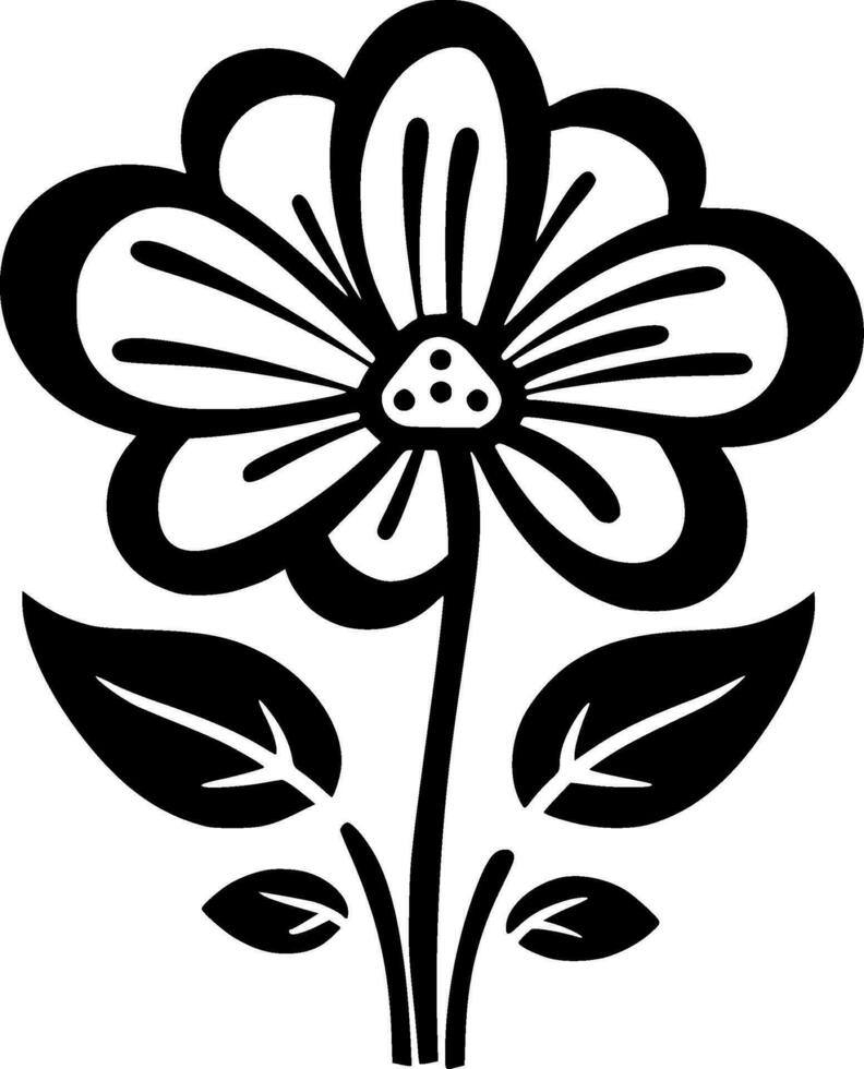 flor - minimalista e plano logotipo - vetor ilustração