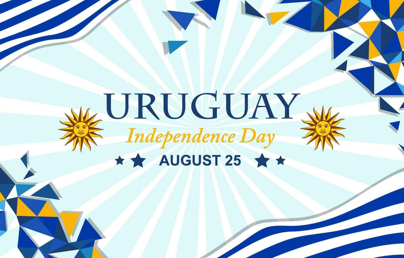 Uruguai independência dia fundo vetor