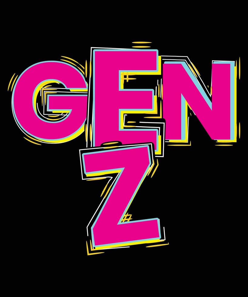 a logotipo para gen z vetor