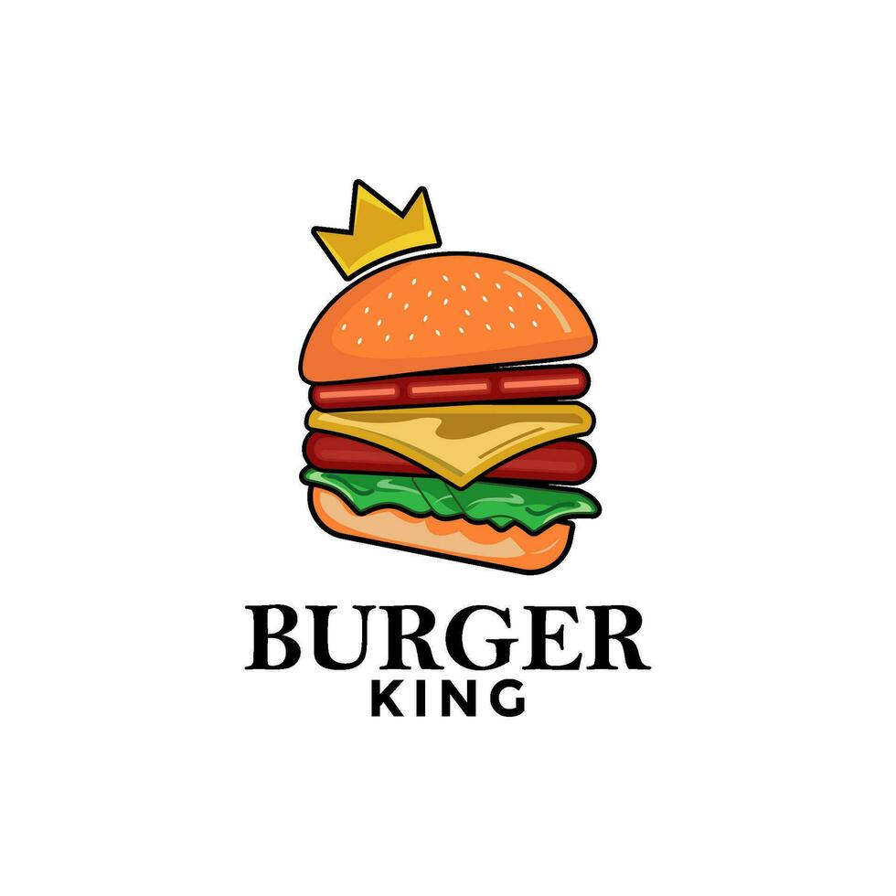 hamburguer logotipo ícone Projeto vetor modelo, velozes Comida plano logotipo moderno mínimo Projeto ilustração