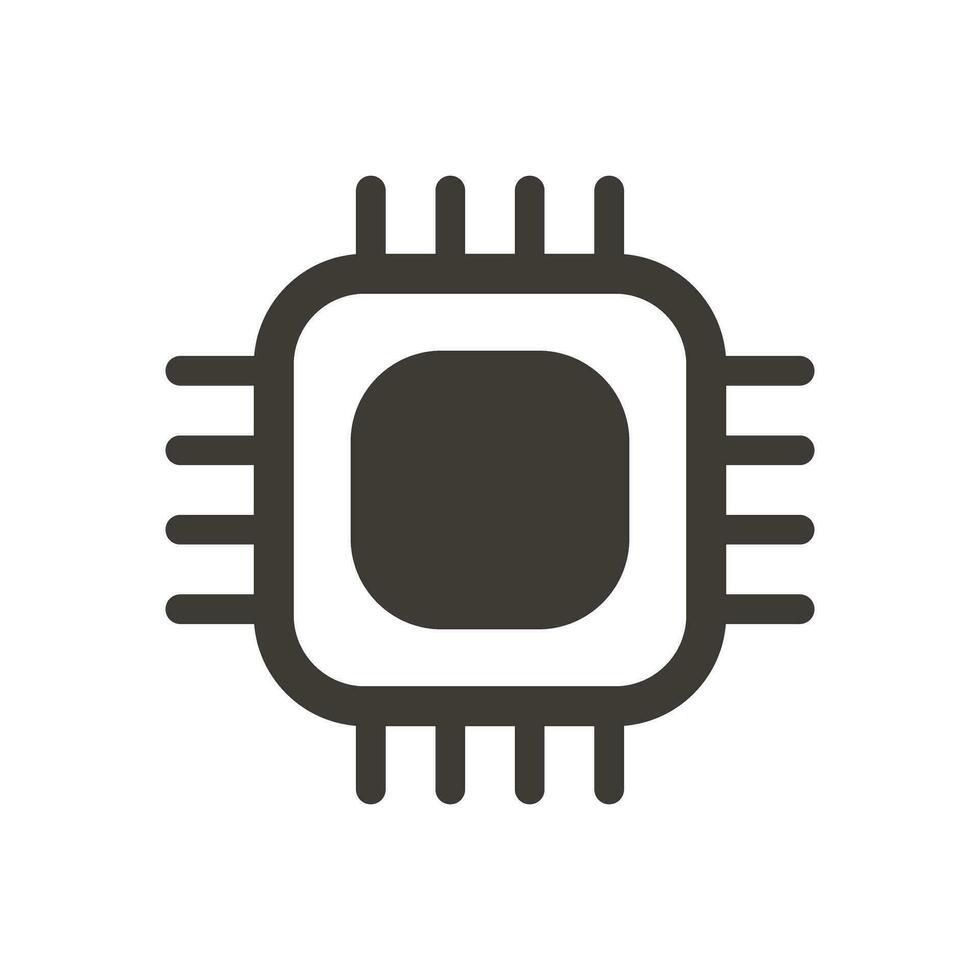 semicondutor microchip. CPU lasca. vetor. vetor