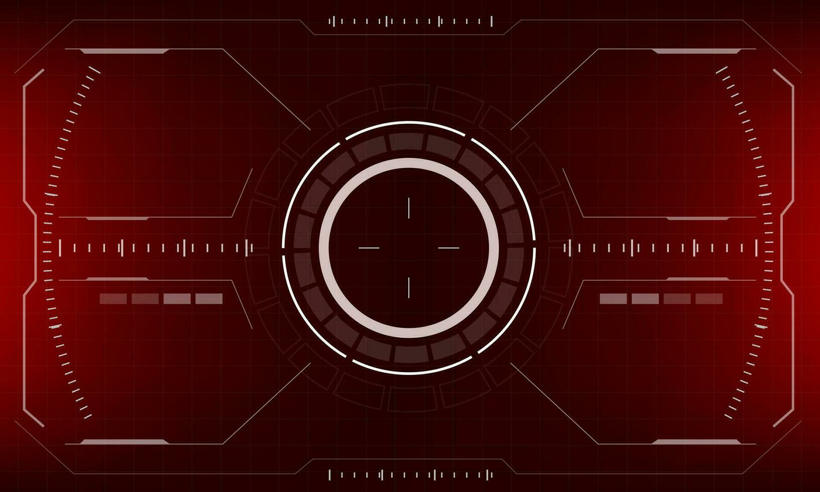 hud ficção científica interface tela vermelho Perigo Visão Projeto virtual realidade futurista tecnologia exibição vetor