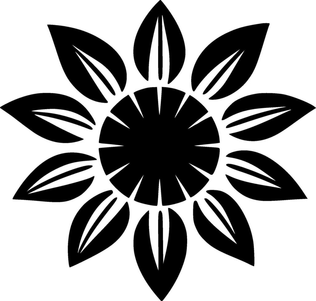 flor - minimalista e plano logotipo - vetor ilustração